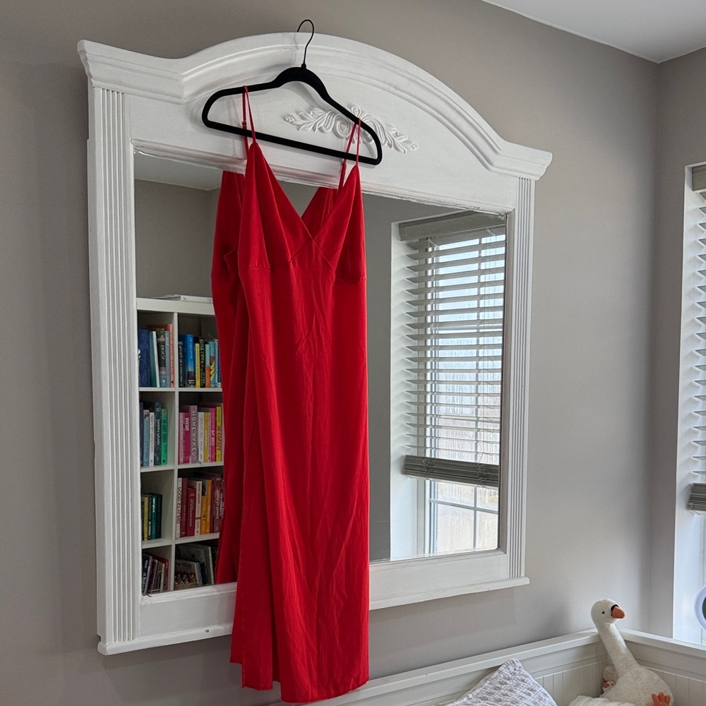 Red Spaghetti Strap Dress